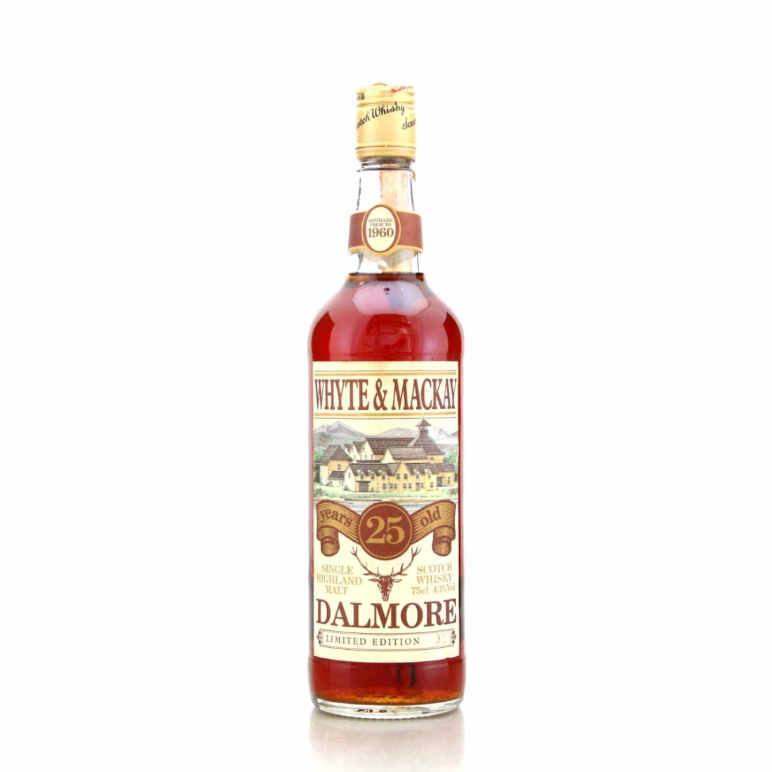 Dalmore 25 Year Old Whyte and Mackay 'Distilled prior to 1960'
