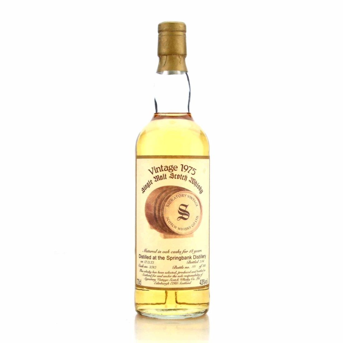 Springbank 1975 Signatory Vintage 18 Year Old