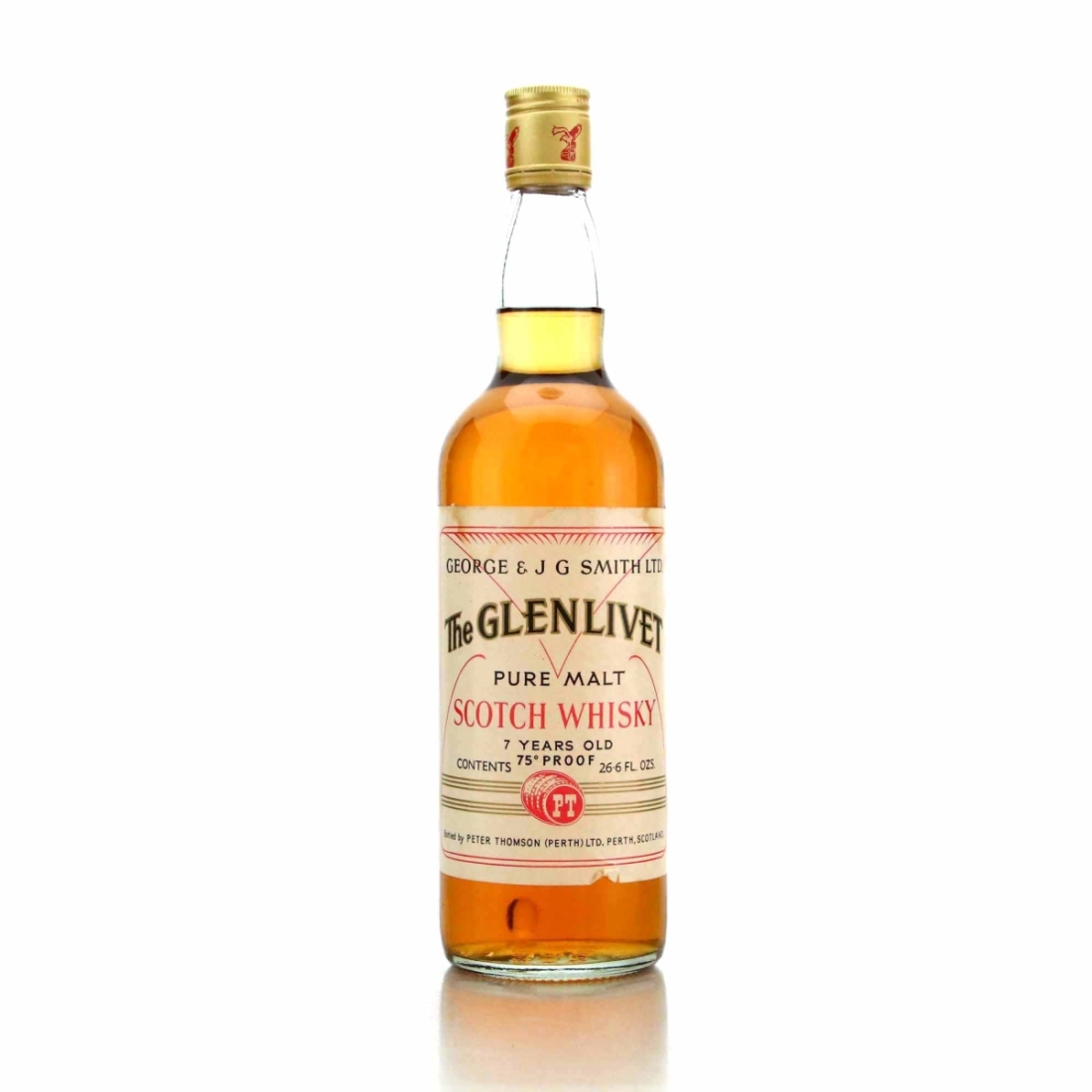 Glenlivet 7 Year Old Peter Thomson 1970s