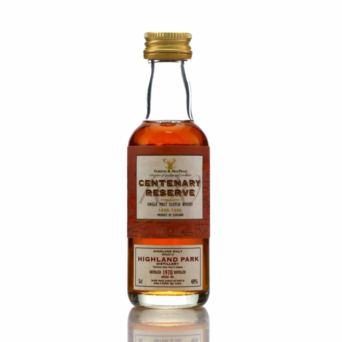 Highland Park 1970 Gordon and MacPhail Centenary Reserve Miniature