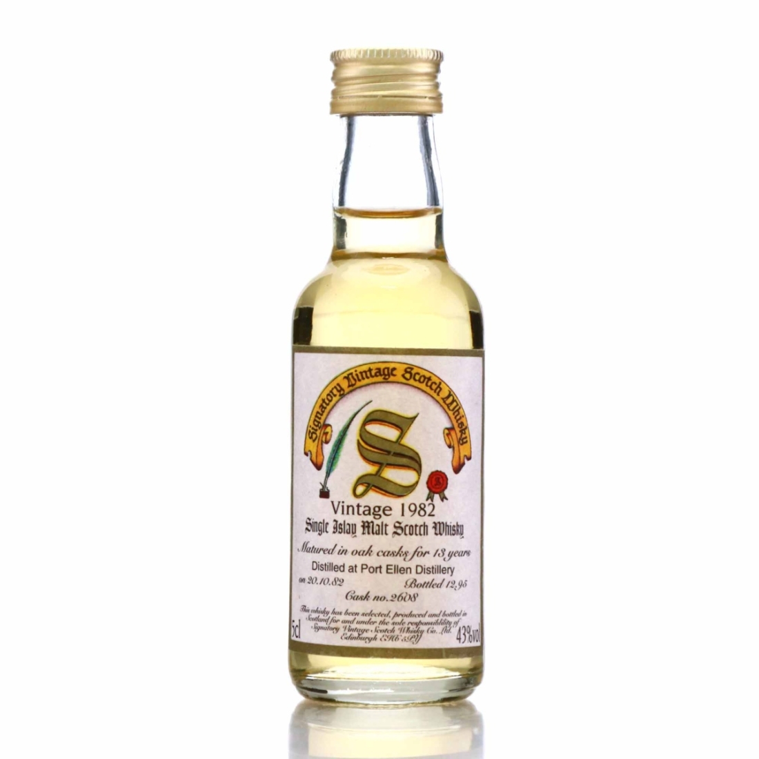 Port Ellen 1982 Signatory Vintage 13 Year Old Miniature 5cl