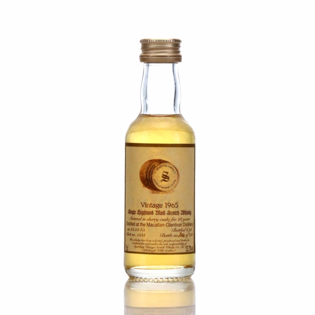 Macallan 1965 Signatory Vintage 28 Year Old Miniature