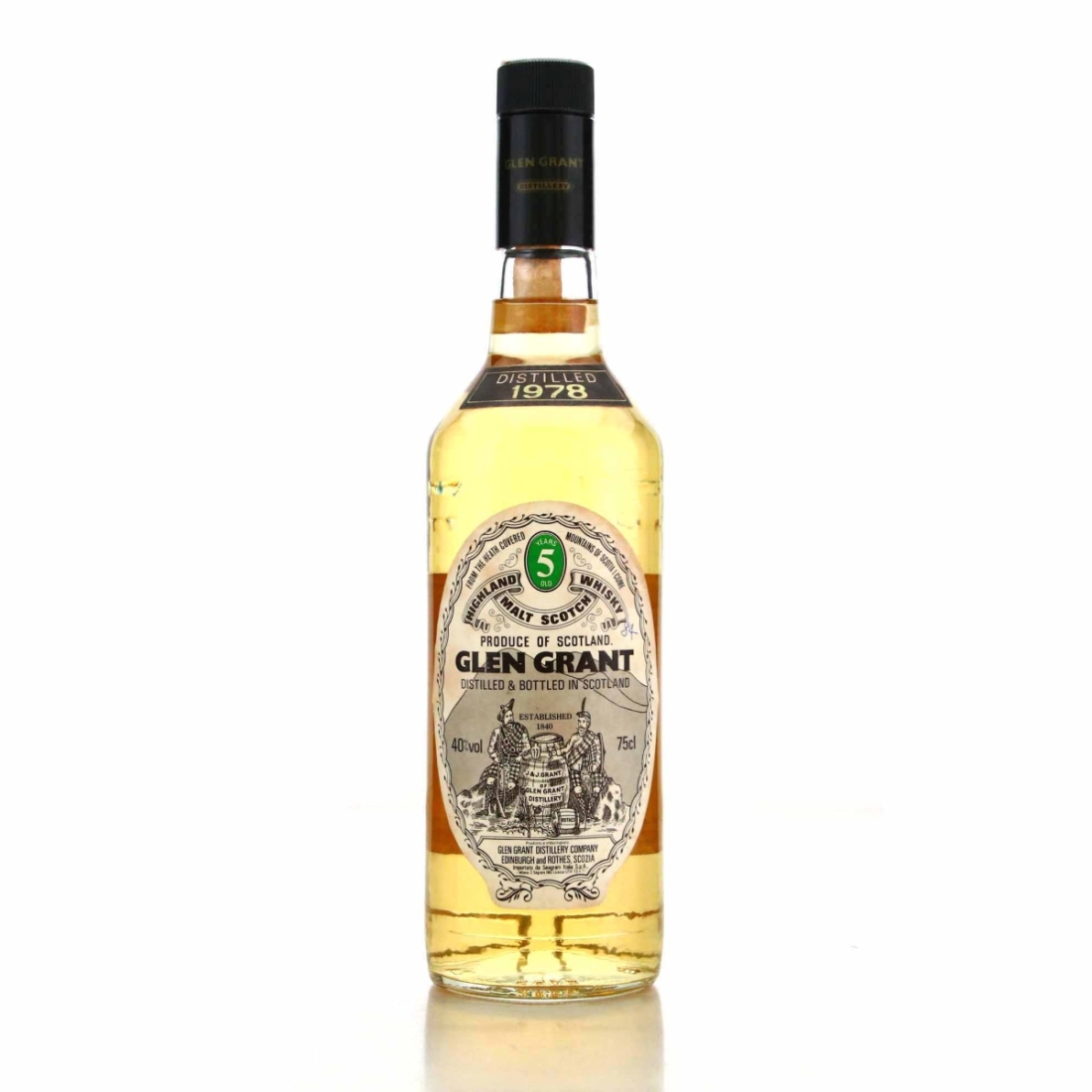Glen Grant 1978 5 Year Old / Seagram Italia Import