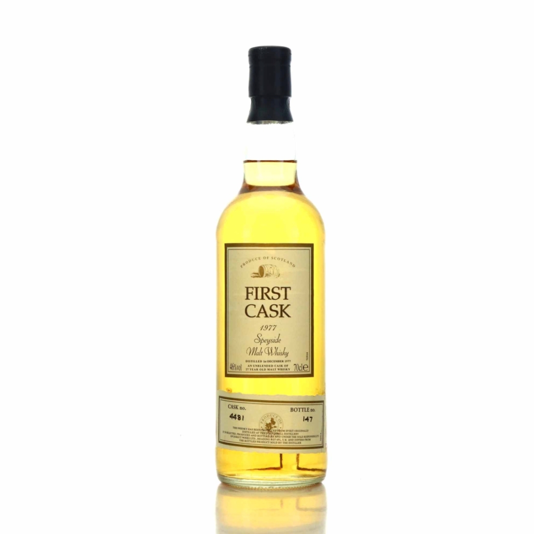 Strathmill 1977 First Cask 27 Year Old #4481
