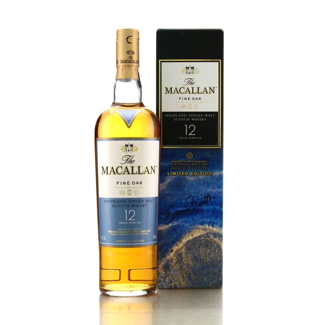 Macallan 12 Year Old Fine Oak Masters of Photography Ernie Button / Signed