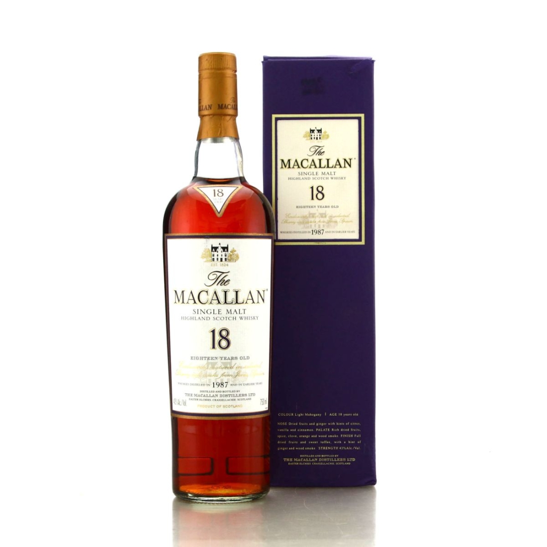 Macallan 1987 18 Year Old 75cl / US Import