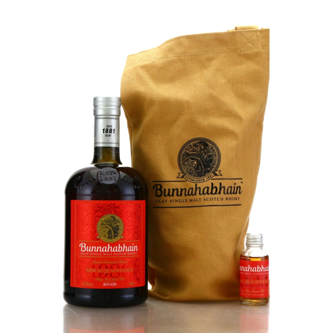 Bunnahabhain 1986 New Acquaintance 34 Year Old / includes Miniature