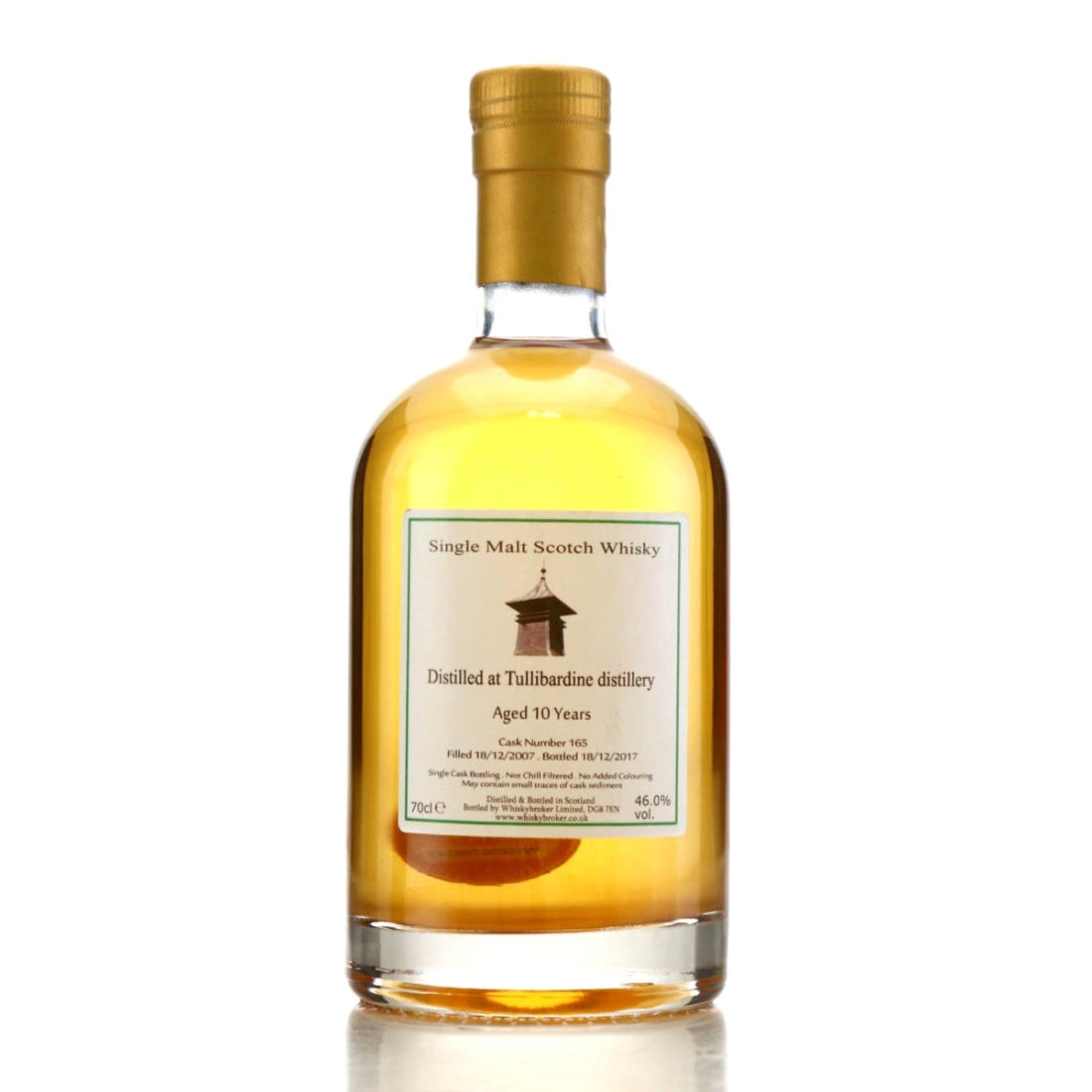 Tullibardine 2007 Whisky Broker 10 Year Old