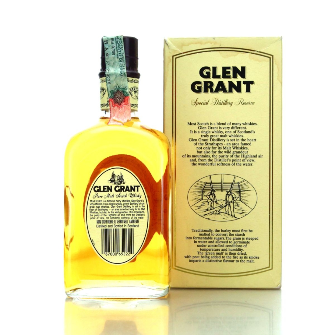 Glen Grant 10 Year Old 1990s / Seagram Italia Import