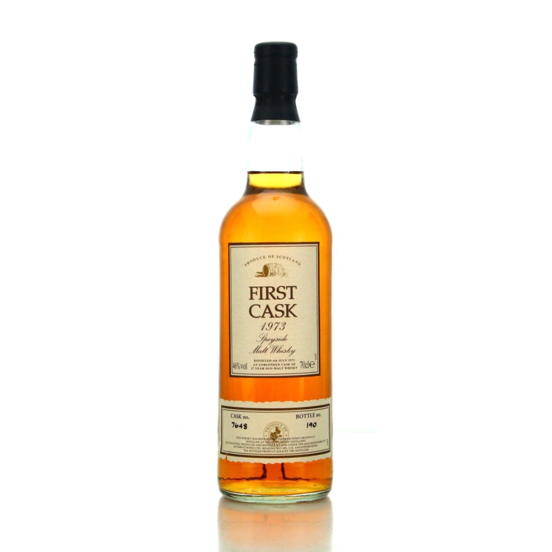Glen Grant 1973 First Cask 27 Year Old #7648