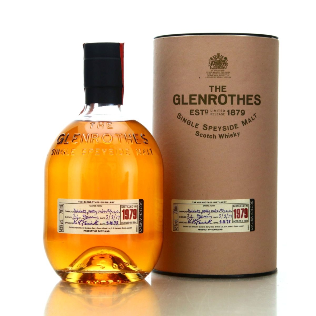 Glenrothes 1979 Vintage bottled 1994