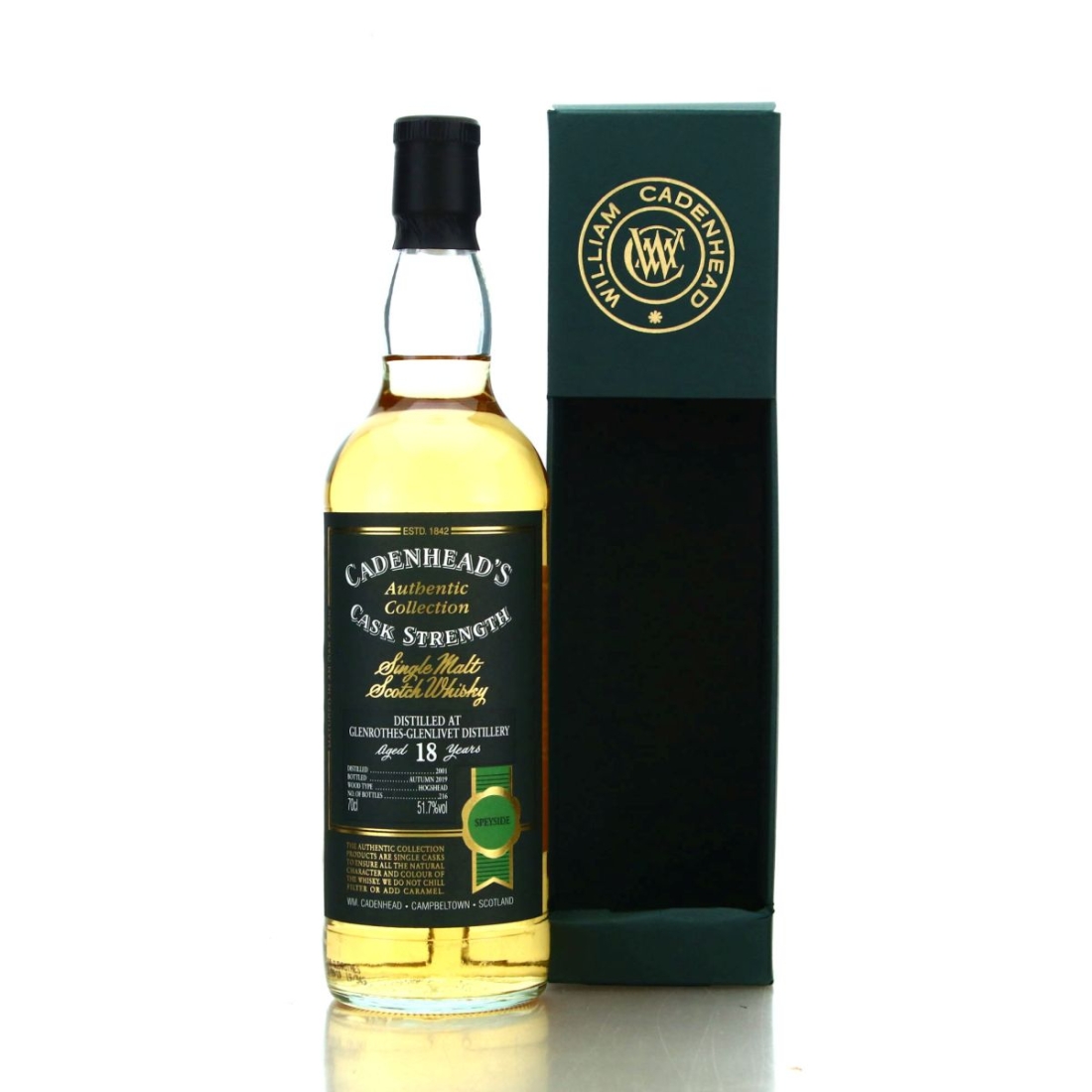 Glenrothes 2001 Cadenhead's 18 Year Old