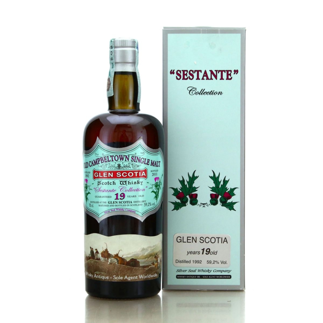 Glen Scotia 1992 Silver Seal 19 Year Old 'Sestante Collection'