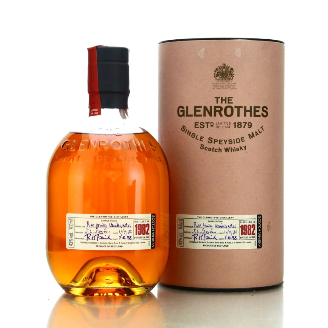Glenrothes 1982 Vintage bottled 1999