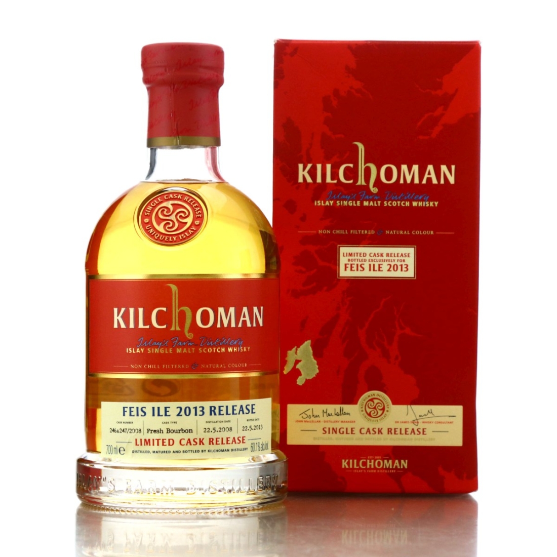Kilchoman 2008 Bourbon Casks / Feis Ile 2013 - Signed