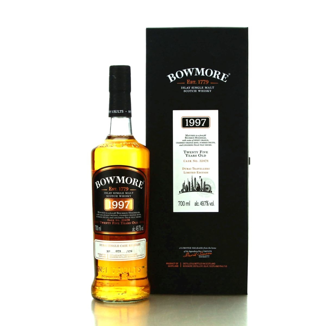 Bowmore 1997 Single Bourbon Cask 25 Year Old #32478 / Dubai Duty Free