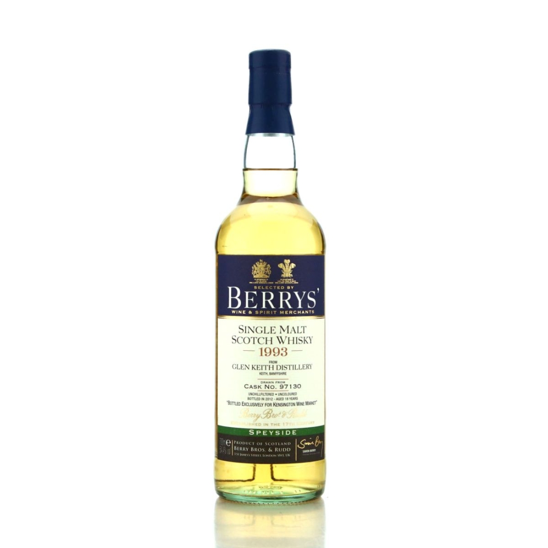 Glen Keith 1993 Berry Brothers and Rudd 18 Year Old / Kensington Wine Market
