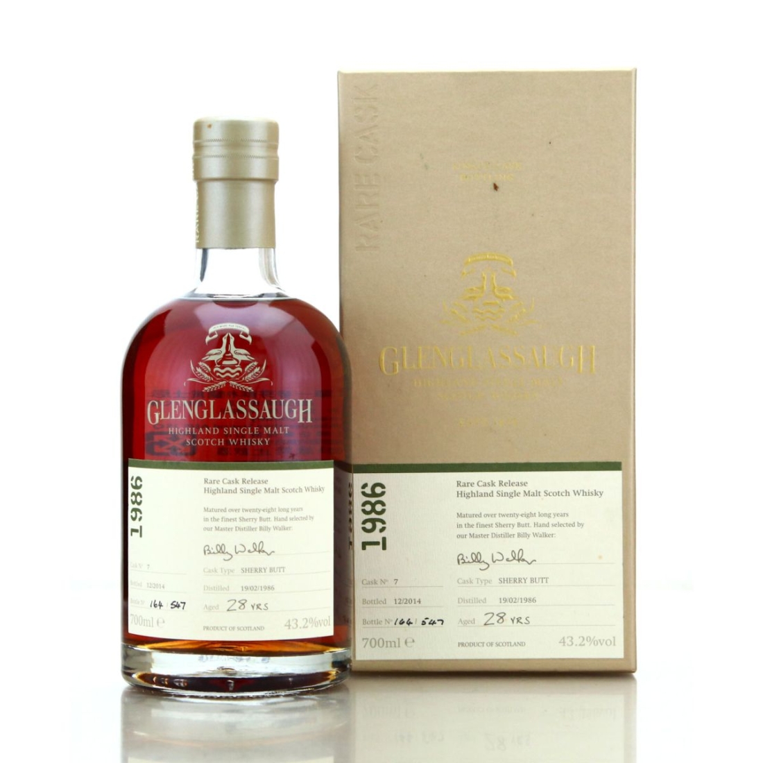 Glenglassaugh 1986 Single Sherry Cask 28 Year Old #7