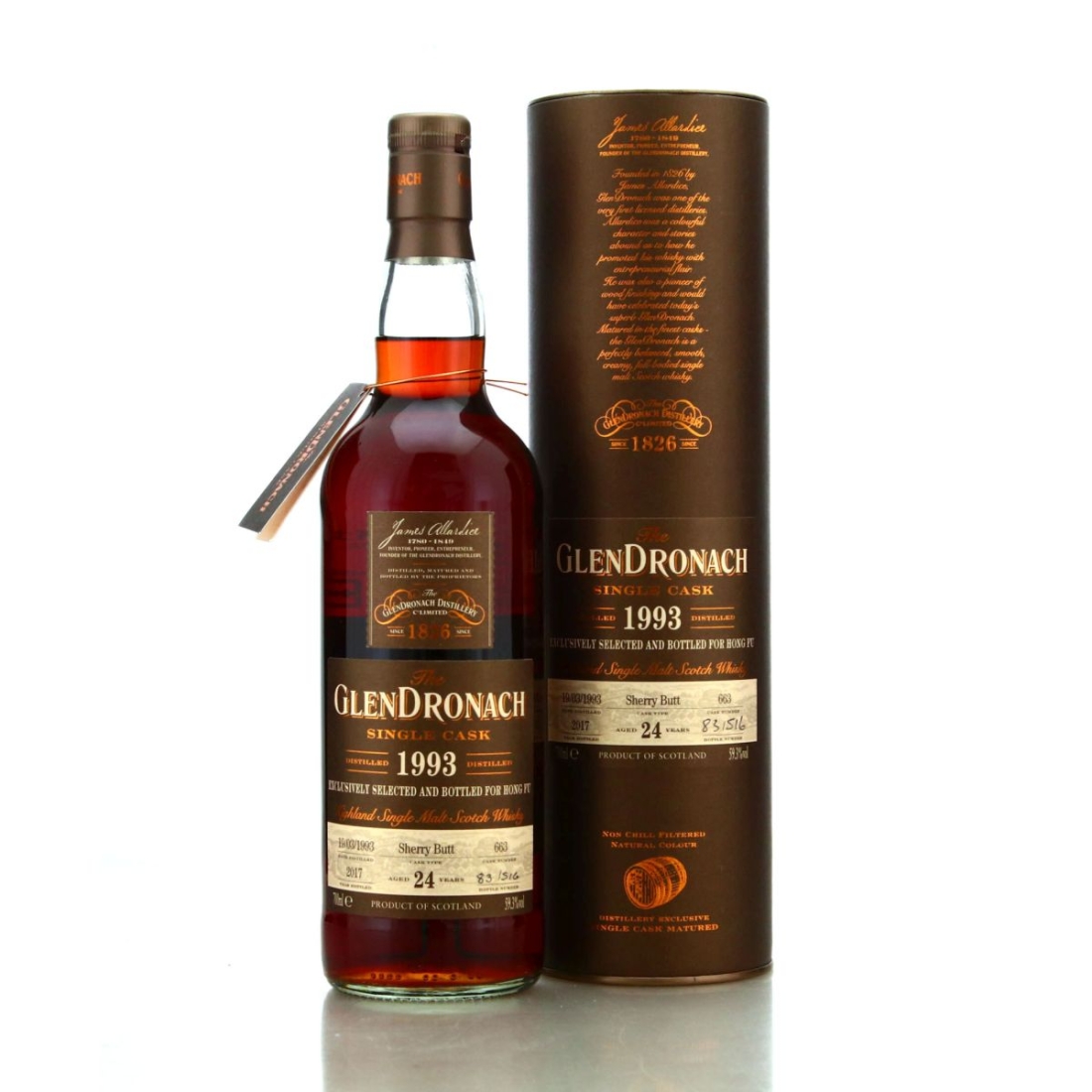 Glendronach 1993 Single Sherry Cask 24 Year Old #663 / Hong Fu 