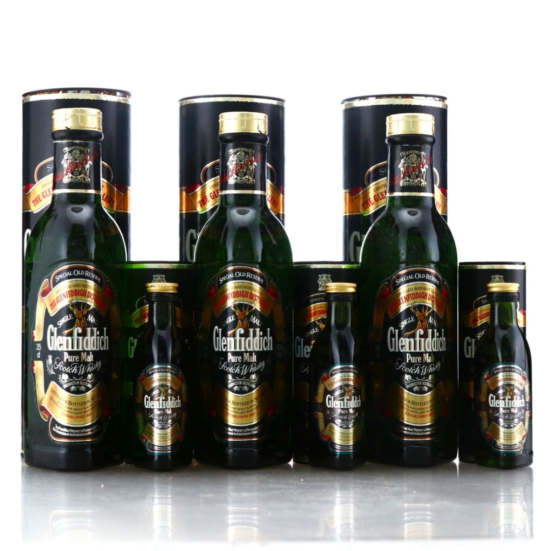 Glenfiddich Special Reserve Gift Pack 3 x 35cl & 3 x 5cl 1990s