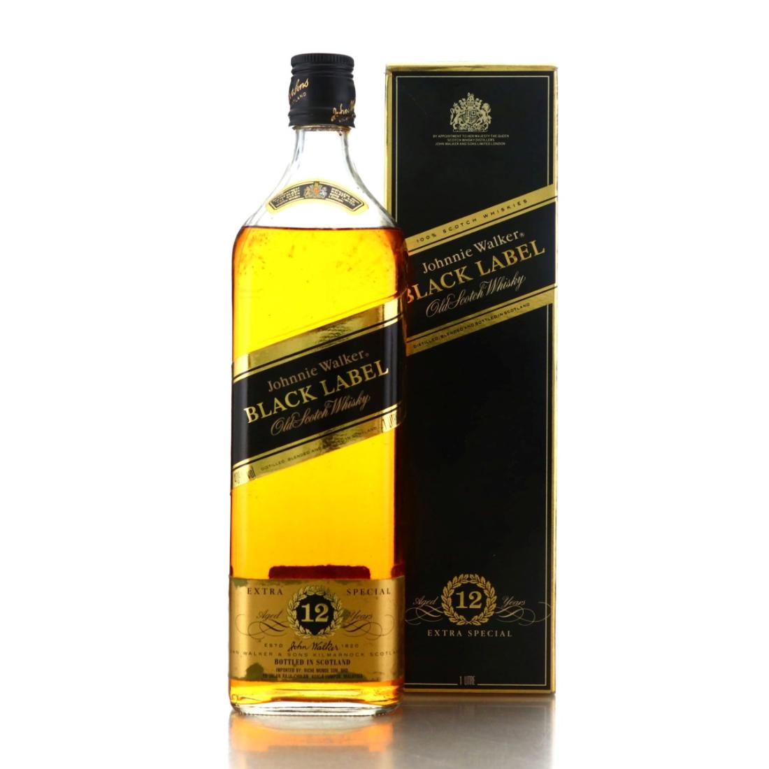 Johnnie Walker Black Label 12 Year Old 1 Litre 1990s