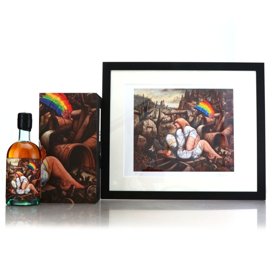 Macallan 1990 Burn O'Bennie 33 Year Old / The World Is On Fire No.2 - includes Peter Howson Print