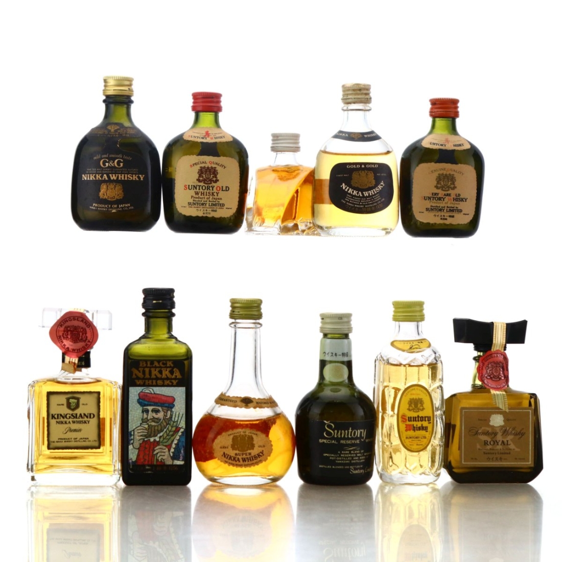 Suntory & Nikka Whisky Miniature x 11