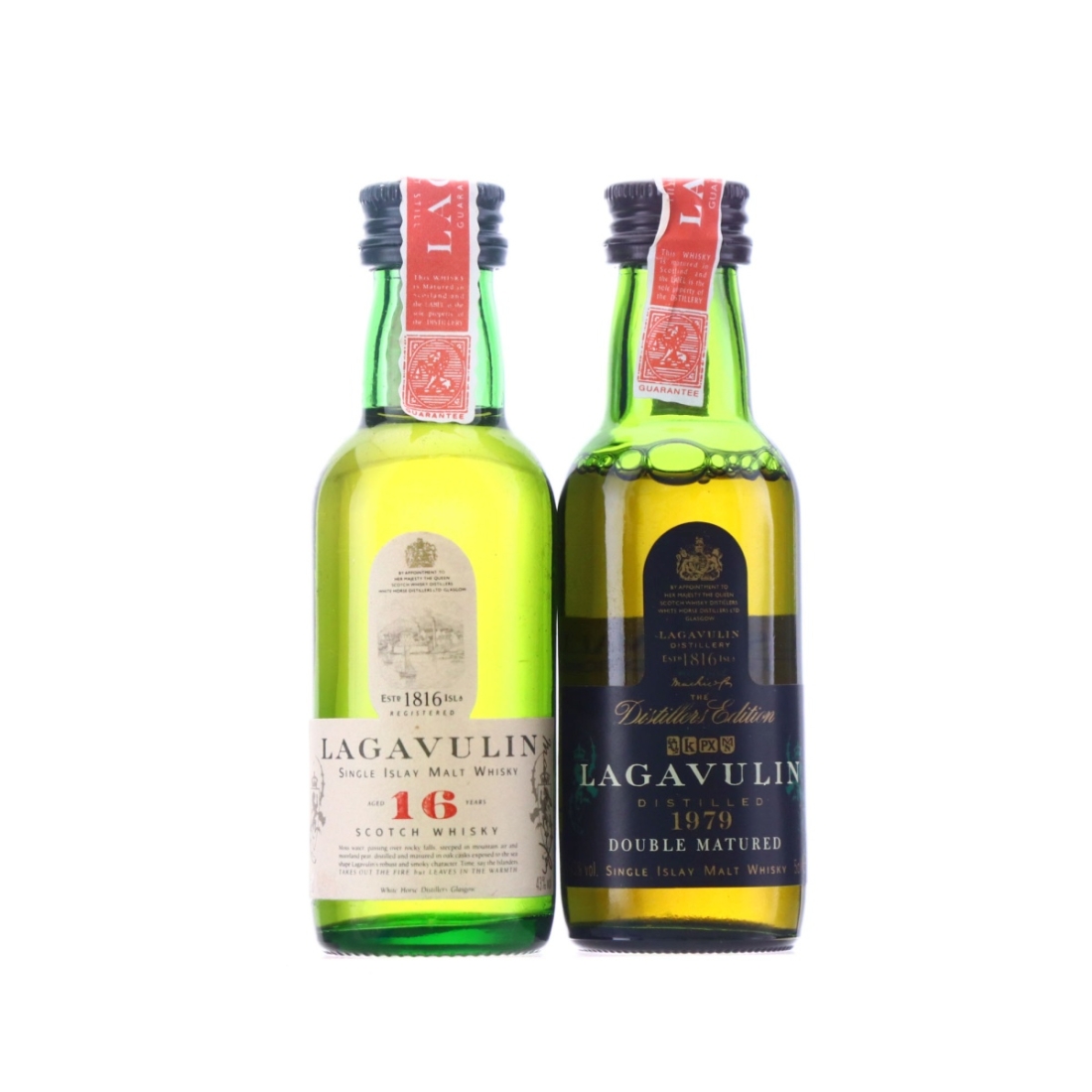 Lagavulin Miniature / includes 1979 Distillers Edition x 2
