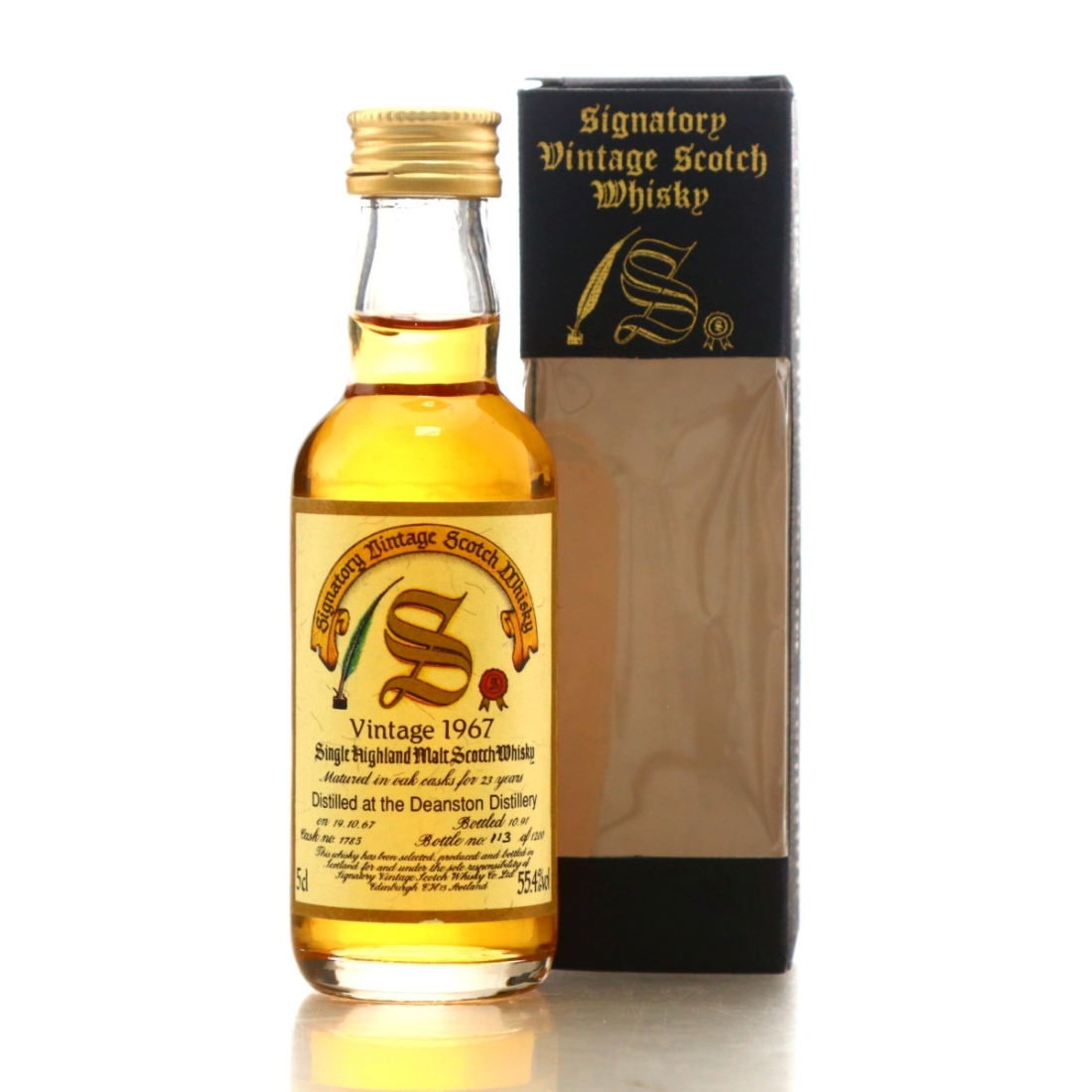 Deanston 1967 Signatory Vintage 23 Year Old Miniature 5cl