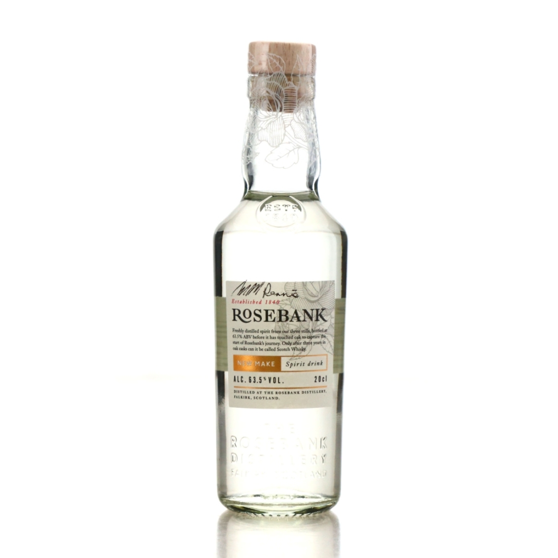 Rosebank New Make 20cl / Signed by Malcolm Rennie