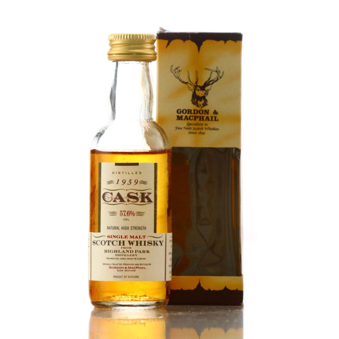 Highland Park 1959 Gordon and MacPhail Cask Strength Miniature