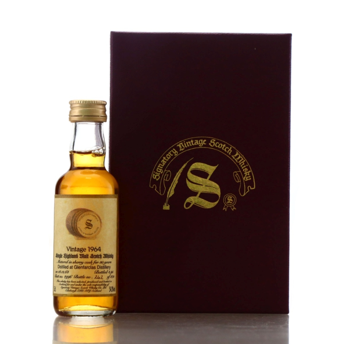 Glenfarclas 1964 Signatory Vintage 30 Year Old Miniature