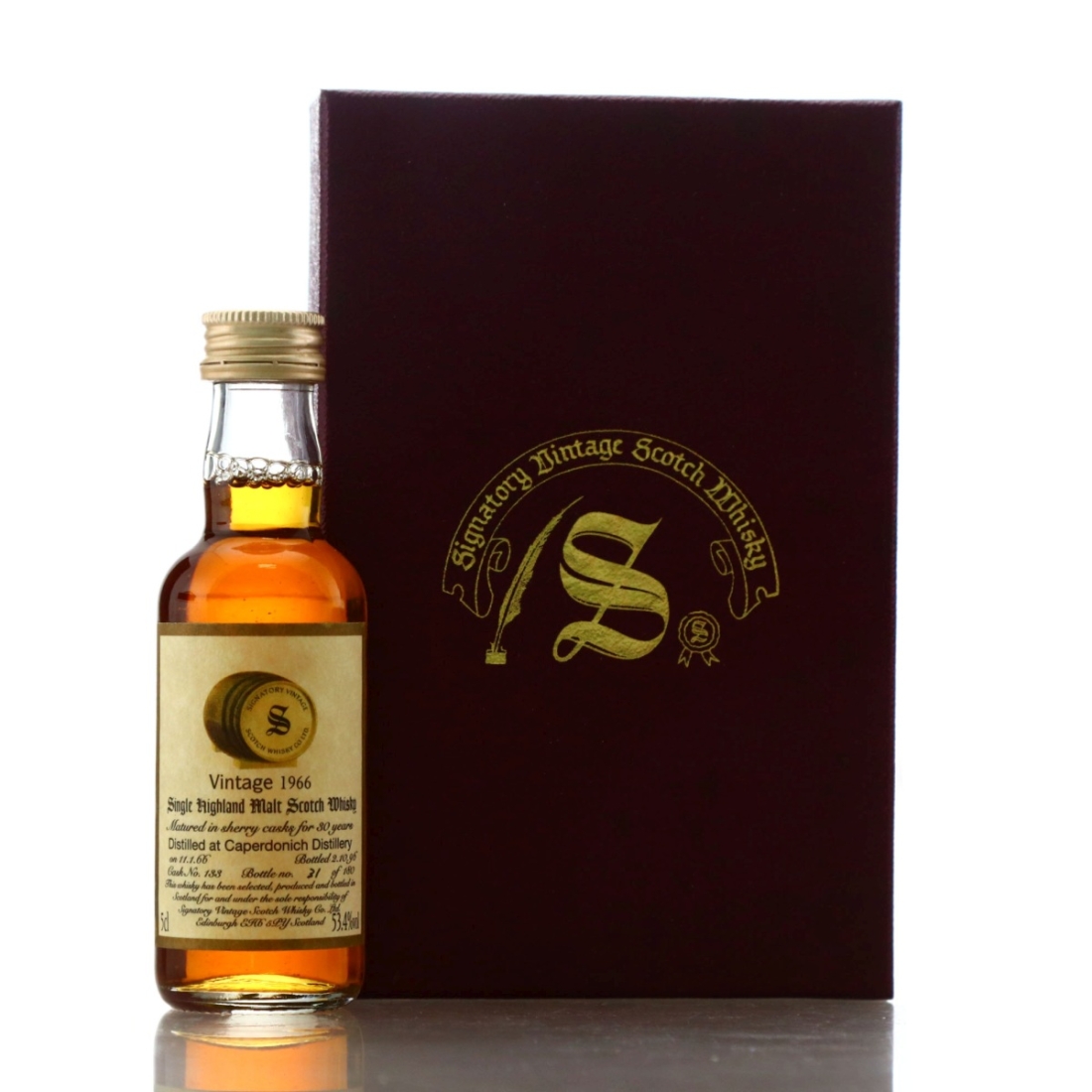 Caperdonich 1966 Signatory Vintage 30 Year Old Miniature