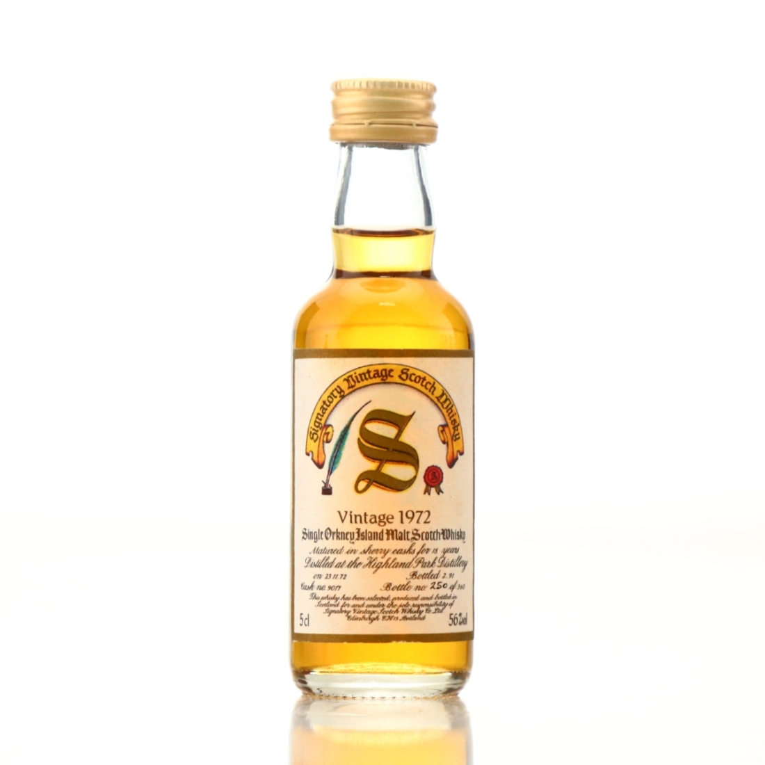 Highland Park 1972 Signatory Vintage 18 Year Old Miniature
