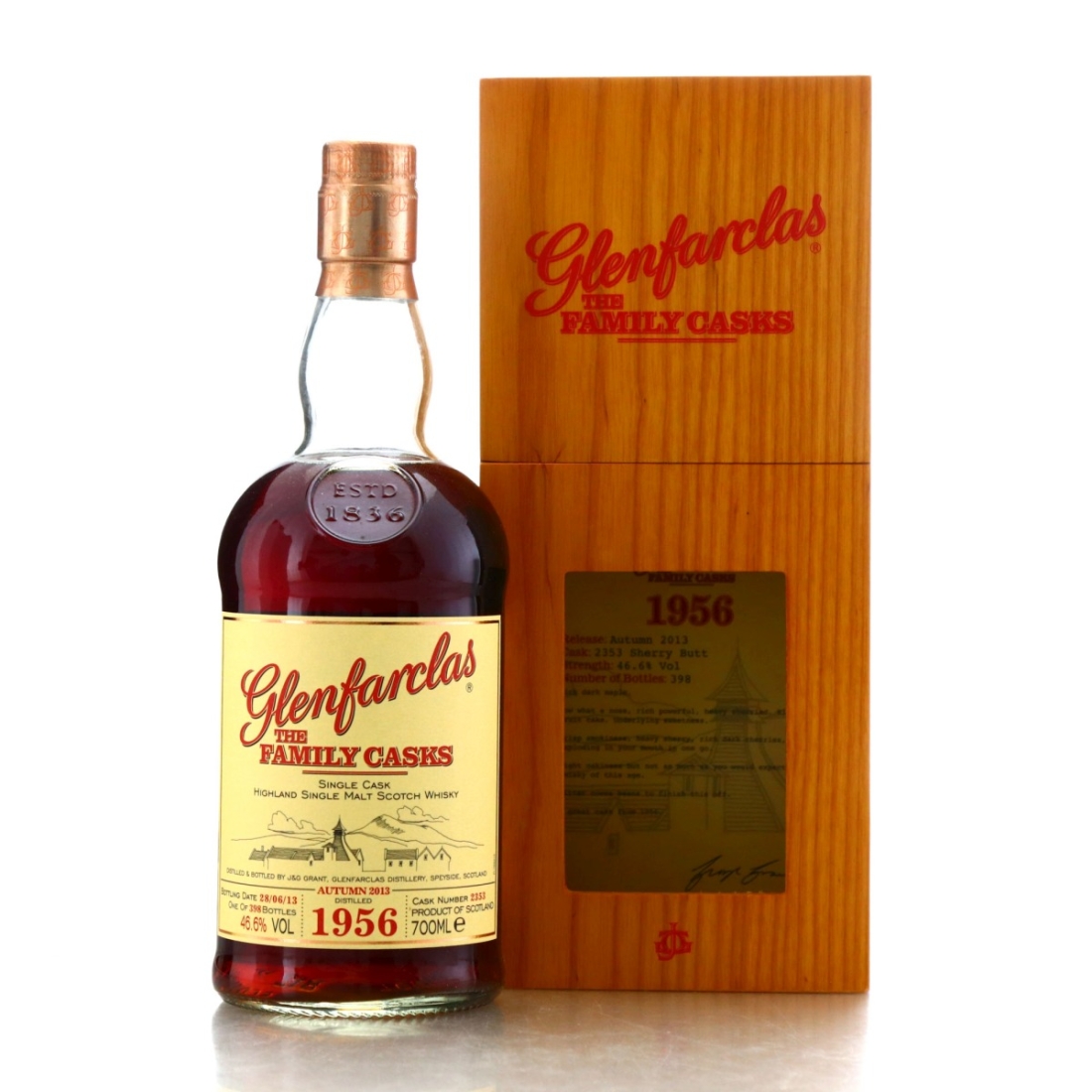 Glenfarclas 1956 Family Cask #2353 / Autumn 2013