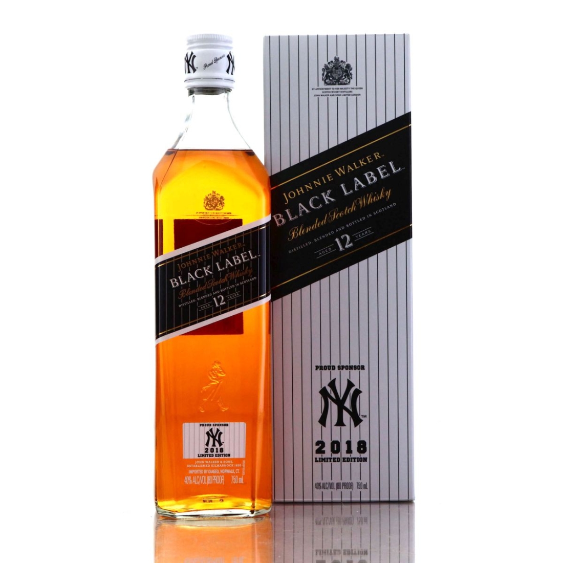 Johnnie Walker Black Label 12 Year Old 75cl / New York Yankees 2018