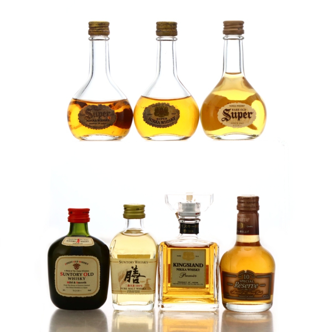 Suntory & Nikka Whisky Miniature x 7