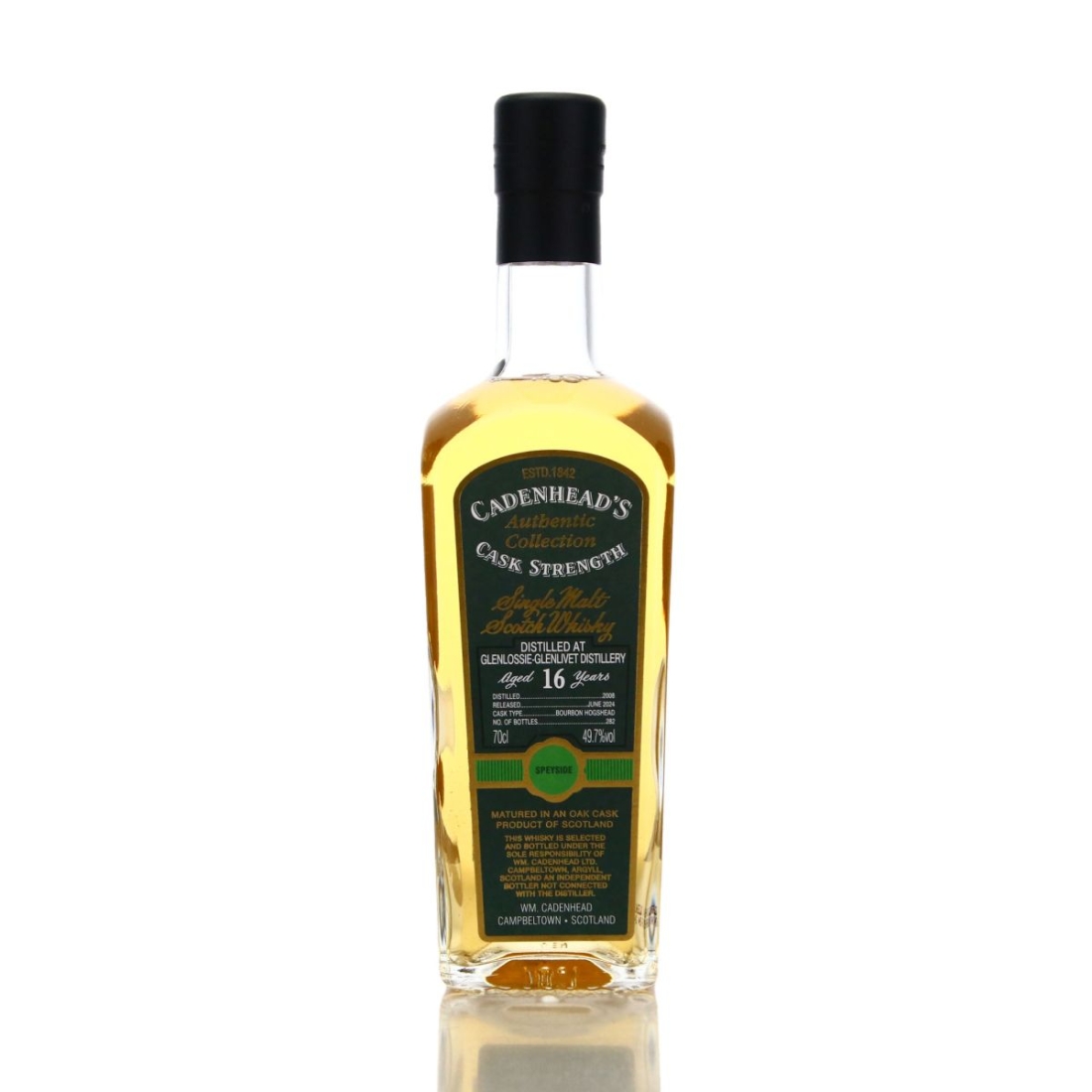Glenlossie 2008 Cadenhead's 16 Year Old