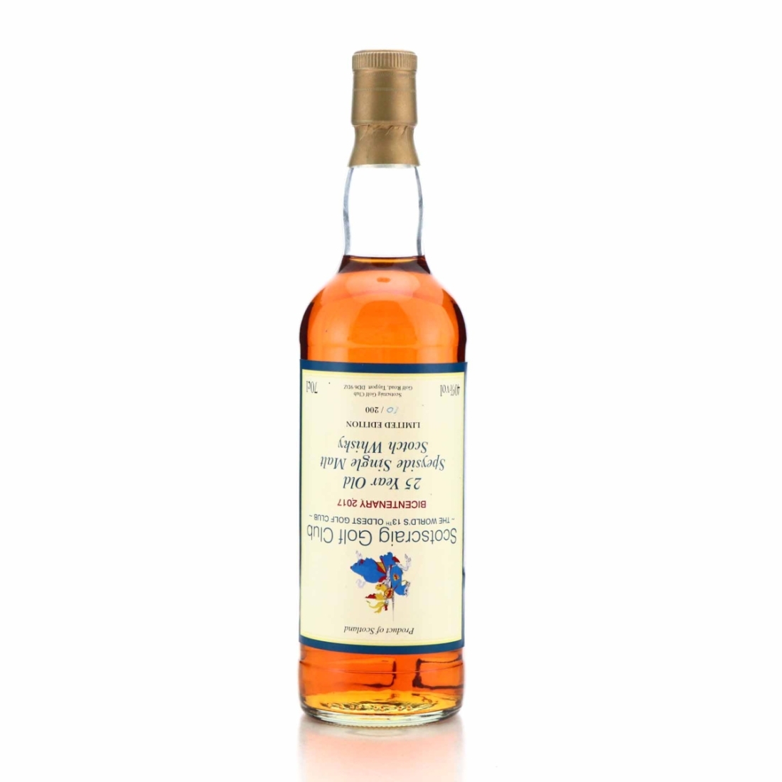 Scotscraig Golf Club Bicentenary 25 Year Old Speyside Single Malt