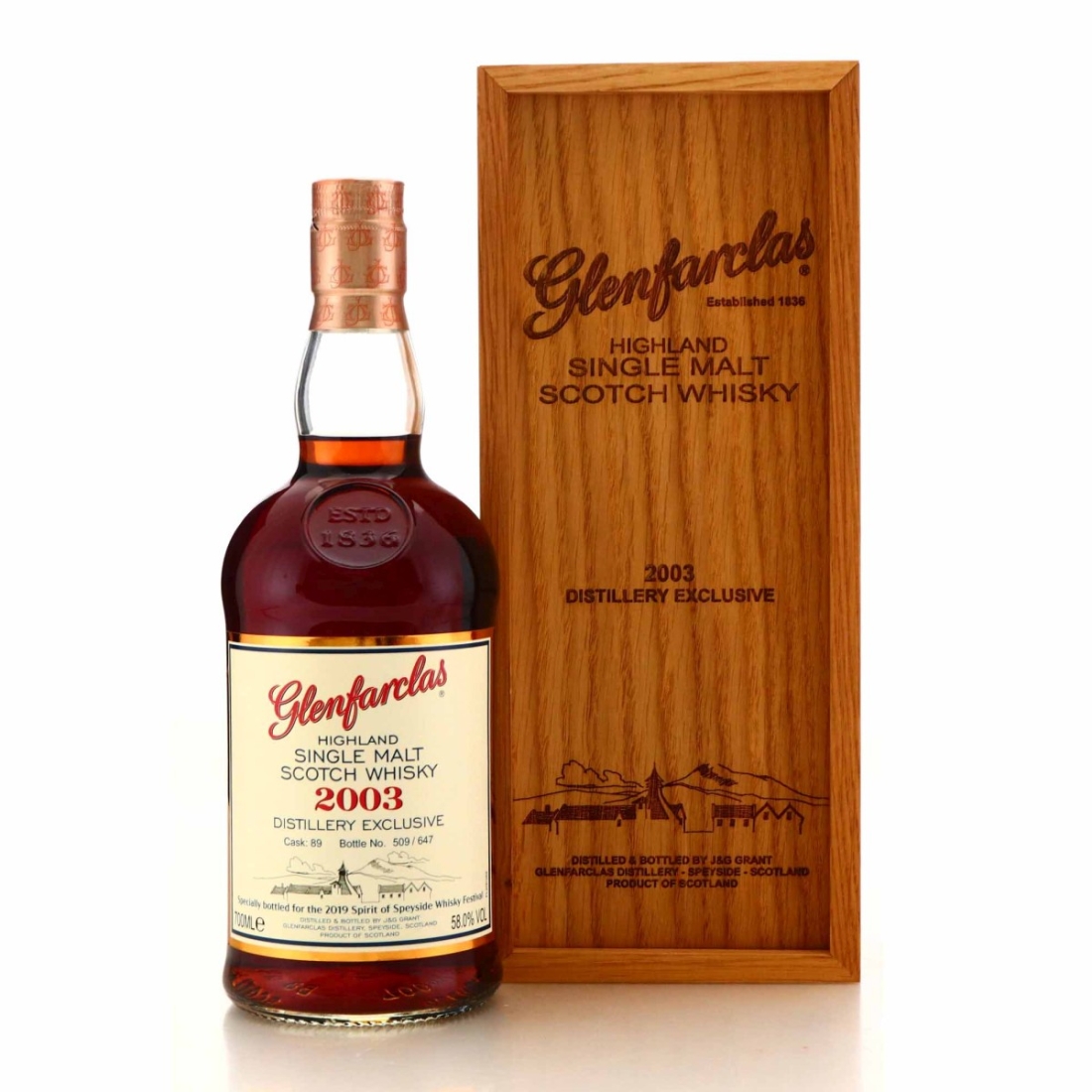 Glenfarclas 2003 Single Cask #89 / Spirit of Speyside 2019 - Signed