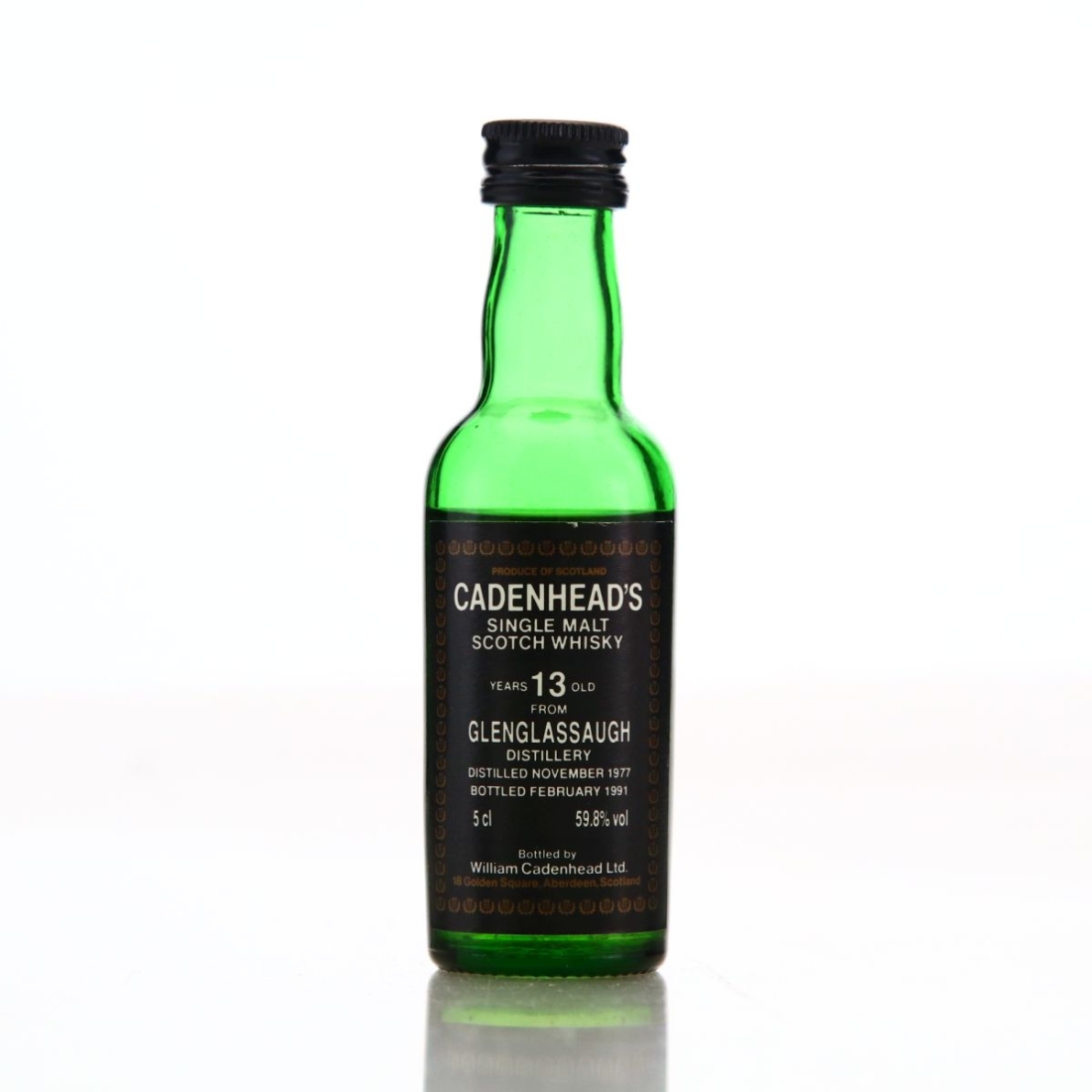 Glenglassaugh 1977 Cadenhead's 13 Year Old Miniature