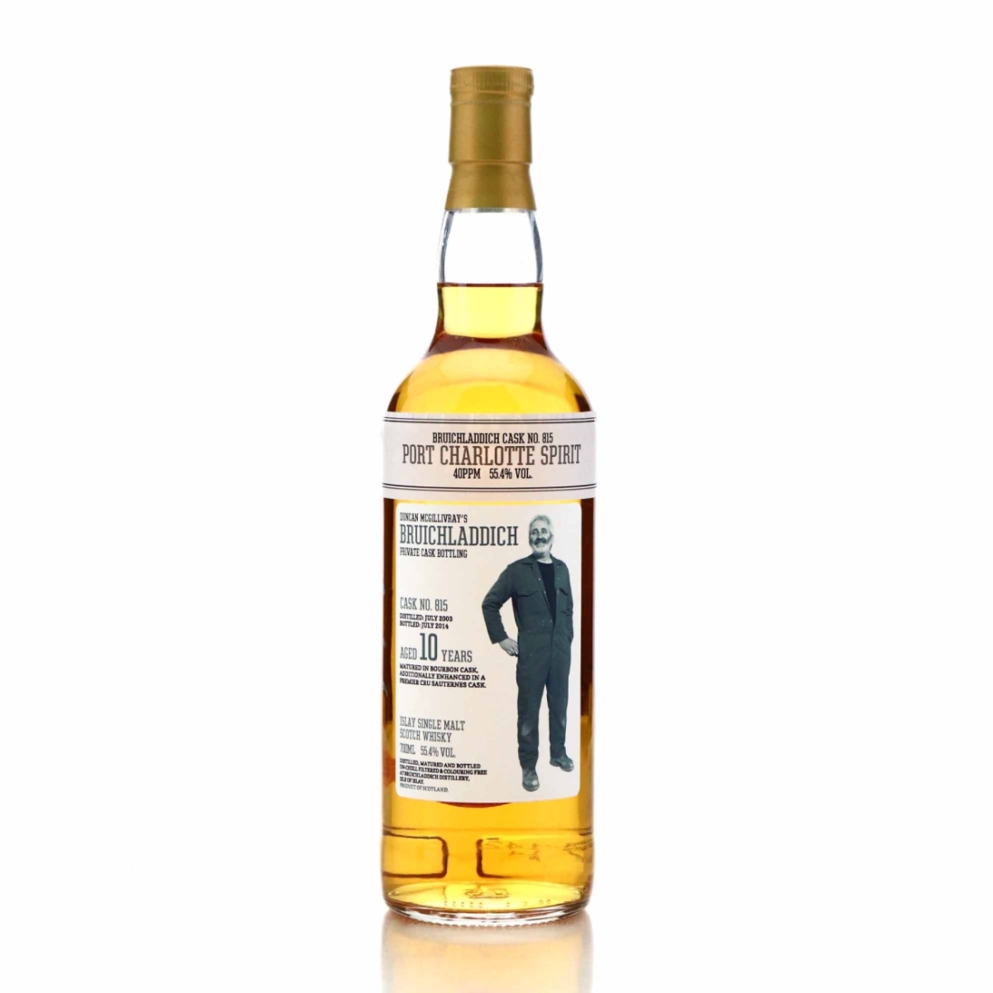 Bruichladdich 2003 Private Sauternes Cask Finish 10 Year Old #815 / Signed