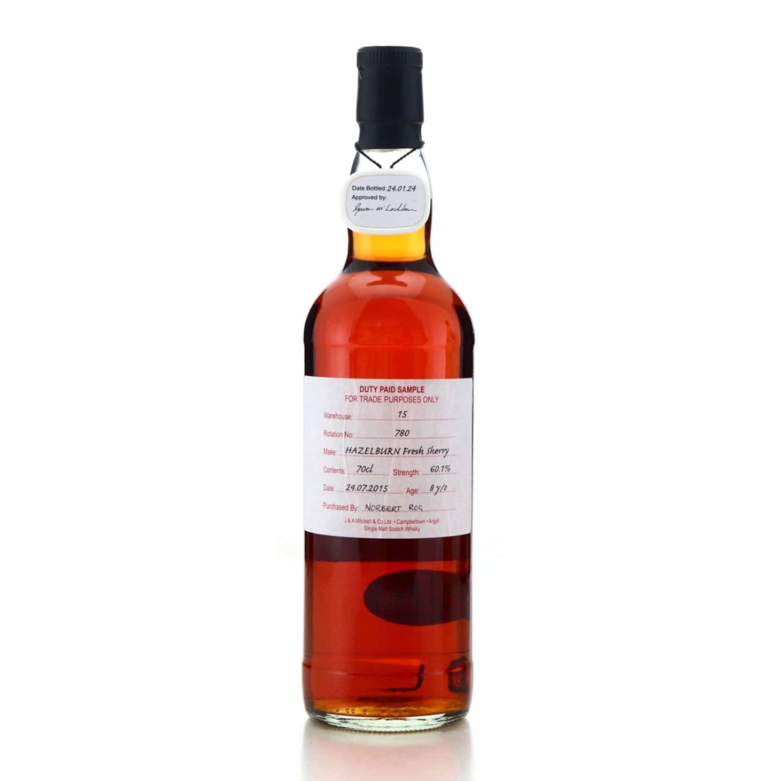 Hazelburn 2015 Duty Paid Sample 8 Year Old / Fresh Sherry