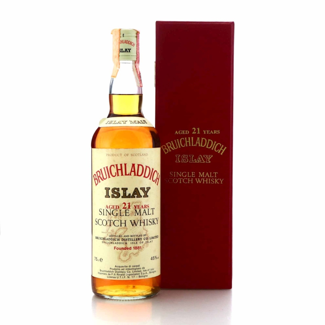 Bruichladdich 21 Year Old 1980s / Rinaldi Import