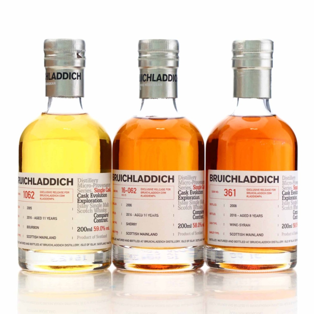 Bruichladdich Micro Provenance Tasting #4 3 x 20cl