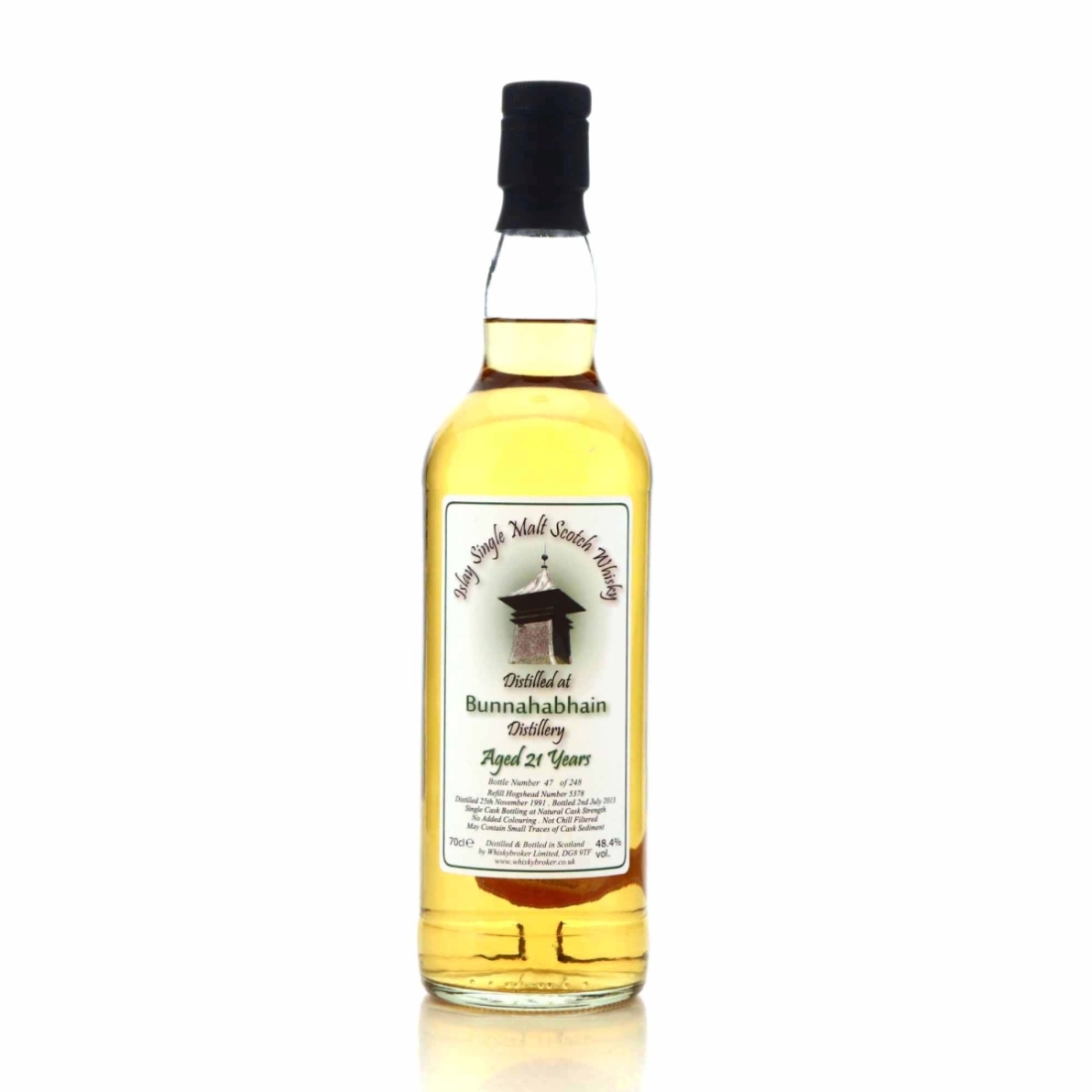 Bunnahabhain 1991 Whisky Broker 21 Year Old