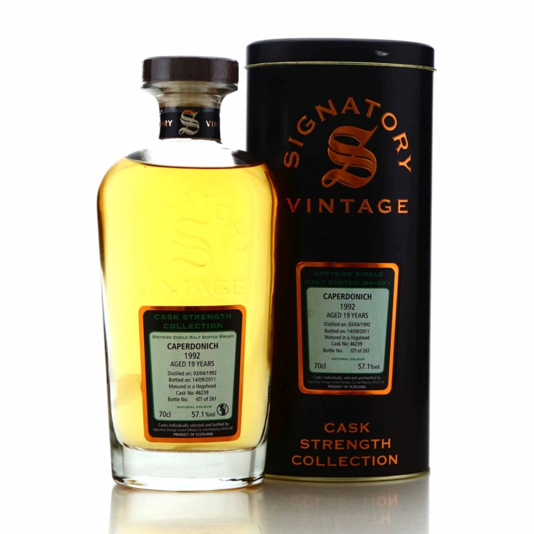 Caperdonich 1992 Signatory Vintage 19 Year Old Cask Strength