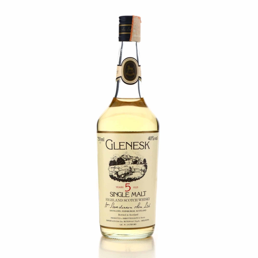 Glenesk 5 Year Old Wm Sanderson 1980s / Buton Import