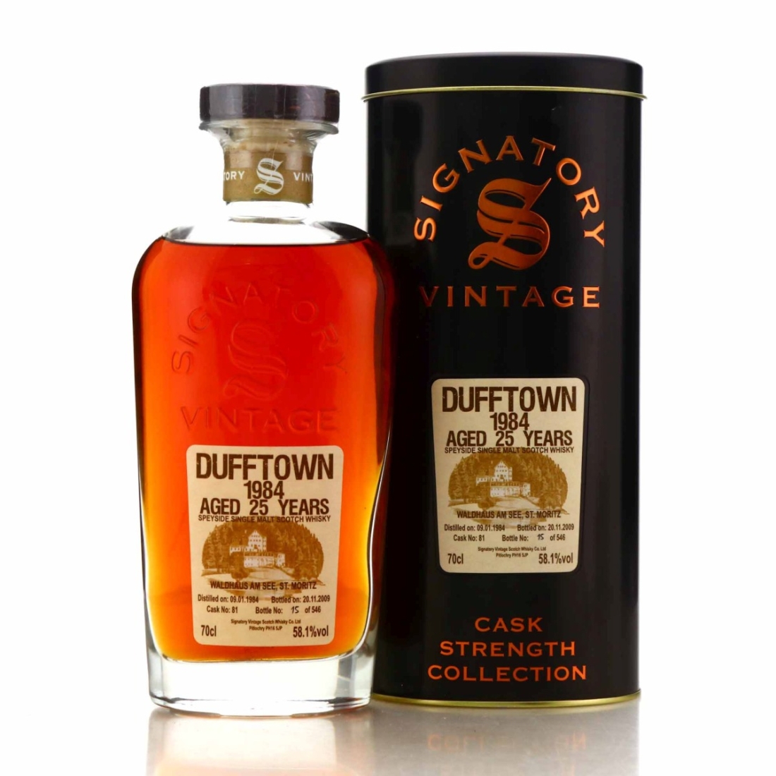 Dufftown 1984 Signatory Vintage 25 Year Old Cask Strength / Waldhaus Am See
