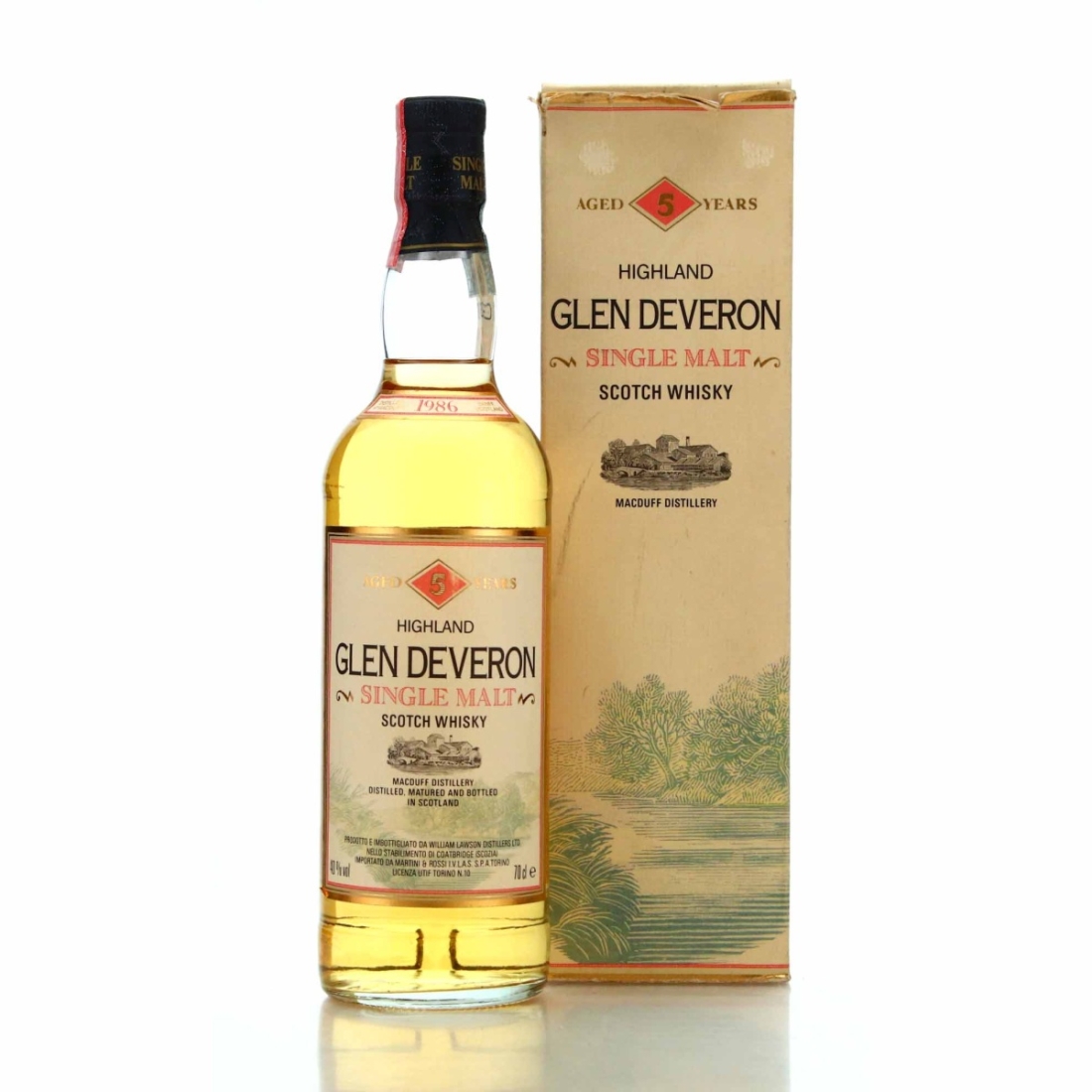 Glen Deveron 1986 5 Year Old / Martini & Rossi Import
